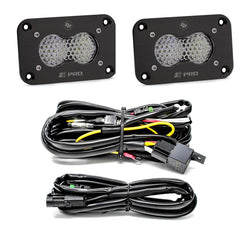 Baja Designs S2 Pro Black Flush Mount LED Light Pod Reverse Kit 487808