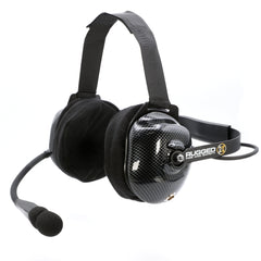 Rugged FHS Behind-The-Head Fire Safety Industrial Headset - With Mic On/Off Button / No Cable