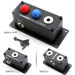 Rugged Jack Box Headset Stations for RRP800 Fire & Safety Intercoms - Single Position Jack Box