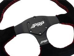 PRP Comp-R Suede Steering Wheel, Red G253