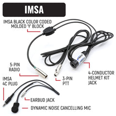 Rugged IMSA Driver and Crew Chief Racing Kit with R1 Radios