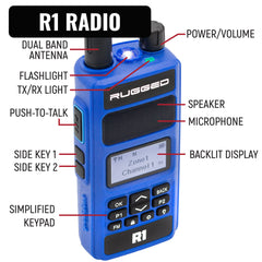 Rugged IMSA Driver Only Racing Communication Kit with R1 Radio