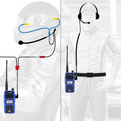 Rugged NASCAR Driver and Crew Chief Racing Kit with R1 Radios