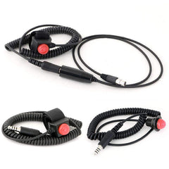 Rugged Quick Disconnect Push to Talk Buttons - Hole Mount Quick Disconnect PTT