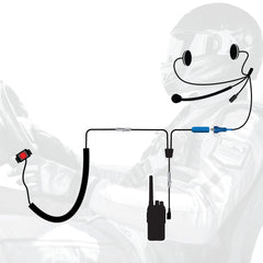 RUGGED Wired Driver Only Communication Kit with RDH16 Radio - Kit with Helmet Speakers