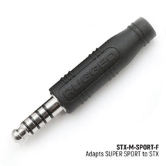 Rugged OFFROAD and STX SUPER SPORT Headset and Helmet Kit Adapter - Adapter for STX Stereo Cables