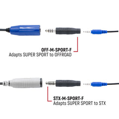 Rugged OFFROAD and STX SUPER SPORT Headset and Helmet Kit Adapter - Adapter for STX Stereo Cables
