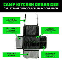 Rhino USA Camp Kitchen Organizer Bag (Black) AC-SBCAMPKIT-BLK
