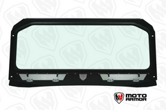 Moto Armor Vented Full Glass Windshield for Polaris General Black