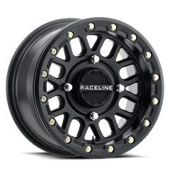 Raceline A92B Podium 14x7in / 4x137 BP / 38mm Offset / 110.18mm Bore - Satin Black Beadlock Wheel A93B-47037+38