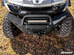 SUPERATV Can-Am Defender Heavy Weight Winch-Ready Front Bumper