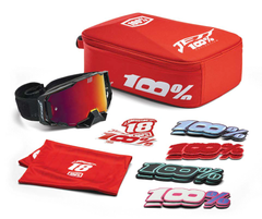 100-PERCENT ARMEGA LE GOGGLE JETTPAK HIPER MIRROR RED LENS