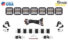 Diode Dynamics SS5 Pro Universal CrossLink 7-Pod Lightbar White Driving DD7258