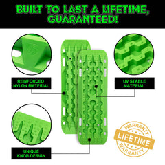 Rhino USA Recovery Traction Boards - Green (Pair) TRACBOARDS-GRN