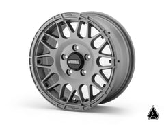 SUPERATV  Intimidator Tires 34x10x15 on 15" Matte Titanium Hellfire Wheels 5/4.5 Pattern