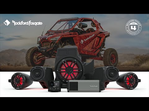 Rockford Fosgate 19+ Polaris RZR Pro XP/ Pro R/ Turbo R Stage 4 Audio System w/ Ride Command RZR19RCPXP-STG4