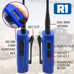 Rugged 2 PACK - Rugged R1 - Business Band Two Way Handheld Radio - Digital and Analog