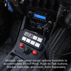 Rugged Polaris RZR PRO XP - Turbo R - Pro R - Complete Communication Kit with Bluetooth Intercom and 2-Way Radio - 696 PLUS Remote Head / G1 GMRS / Radio Side Mount
