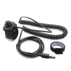 Rugged Velcro Mount Push to Talk (PTT) Buttons for Intercoms - Driver PTT- Coil Cord