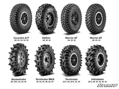 SUPERATV Mounted Wheels & Tires - MADLock Beadlock - Black, 7 inch Wheel Width